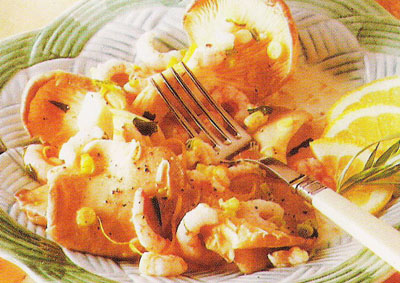 Rejer med champignon